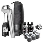 Coravin Timeless Six+ Wine Preservation System | Wine Pourer & Vacuum Stopper, Protects Wine from Oxidation for 2+ Years | Incl. Aerator & Carry Case - Silver