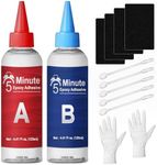 GDDP 5 Minute Epoxy Glue 8.8oz, Tough Durable Clear Epoxi Adhesives Fast Repair, 2 Part Epoxy Glue Quick Cure Clear for Metal, Wood, Plastic, Glass, Cerami