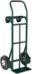 Harper Trucks 700 lb Capacity Super-Steel Convertible Hand Truck, Dual Purpose 2 Wheel Dolly and 4 Wheel Cart with 10" Pneumatic Wheels