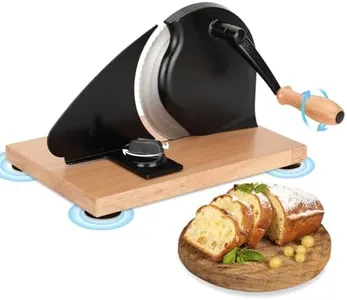 Bread slicer for homemade bread Easy to clean adjustable thickness for even slicing Manual bread slicer with hand crank Strong and stable suction makes slicing bread a breeze hand crank bread slicer