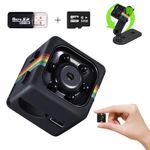 Bextgoo Spy Camera, No Wifi Security Camera with 32GB Memory Card, 1080P FHD Small Mini Nanny Cam, Motion Detection, Loop Storage, 360° Rotating Bracket, for Indoor Outdoor Security