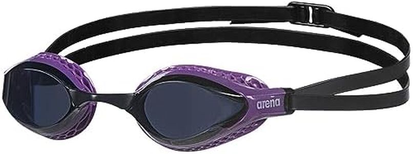 Arena Unisex Adult Air-Speed Anti-Fog Racing Swim Goggles for Men and Women Special Air Seals Technology No Leaking Non-Mirror Lens, Dark Smoke/Purple