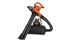 Leaf Blower Vacuum and Mulcher, 400 CFM, 250 MPH, Corded, Orange