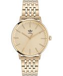 adidas Men Stainless Steel Originals Analog Gold Dial Watch-Aosy22024, Band Color-Gold