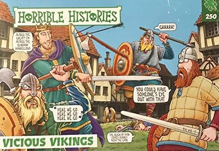 Horrible Histories Children's 250 Piece Jigsaw Puzzle - Vicious Vikings