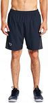 BALEAF Men's 7" Running Shorts with Mesh Liner Zipper Pocket for Athletic Workout Gym Navy Medium
