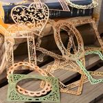 60Pcs Scrapbooking Supplies Lace Frames and Borders, Vintage Scrapbook for Scrap Book Decorations Collage Album Notebook Journal DIY Art Craft Card Making Supplies