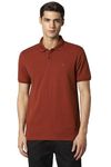 Louis Philippe Men's Solid Slim Fit T-Shirt (LYKPCSLBM49138_Brown