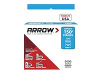 Arrow Fastener 504IP Heavy Duty T50 Staples for Upholstery, Construction, Furniture, Crafts, 1/4-Inch Leg Length, 3/8-Inch Crown Size, 5000-Pack