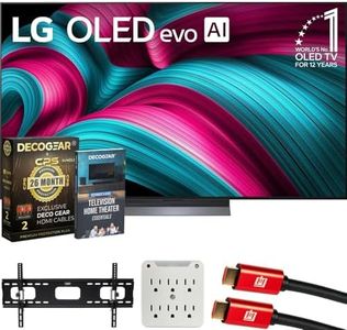 LG OLED65C5PUA 65" C5 OLED evo 4K UHD webOS TV 2025 Bundle with CPS Exclusive 26 Month Protection, 2X HDMI Cable, Wall Mount, Surge Adapter & Deco Gear Complete Home Theater Beginner's Guidebook