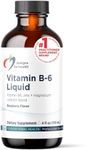 Designs for Health Vitamin B6 Liquid - 50mg B6 with Magnesium Chelate + Zinc Supplement - Absorbs Easily + Great Tasting Raspberry Flavor (24 Servings / 4 Fl Oz)