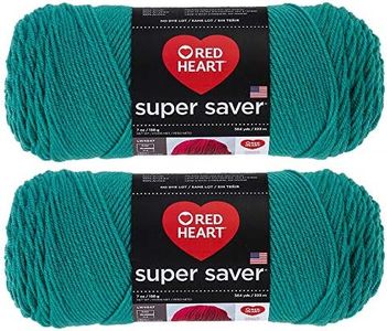 Bulk Buy: Red Heart Super Saver (2-Pack) (Jade, 7 oz Each Skein)