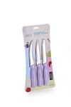 GANESH Nano Cut 3 PCS Stainless Steel Kitchen Knife Set for Vegetable & Meat Cutting Knife Kitchen Knife Vegetable Knives Stainless Steel Kitchen Knives - Color May Vary