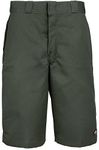 Dickies Men's 13-Inch Multi-Use Pocket Work Shorts, Green (Olive Green), W34