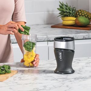 Ninja Slim Blender 700W – Silver Compact Personal Mixer