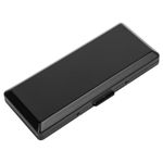 Elegant, Fashionable, and Minimalist Metal Cigarette case - Holds 10 100mm Cigarettes - Perfect for Women - Lightweight and Durable Metal Design (10pcs 100's Black)