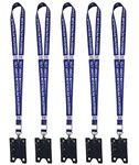 WristID™ Hindustan Petroleum Lanyard ID Tag Keychain with Holder 18 inch Pack of 5 (Note: ID Card NOT Included) on Amazon