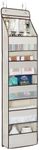 Univivi Door Hanging Organizer Nursery Closet Cabinet Baby Storage with 5 Large Pockets and 3 Small PVC Pockets for Cosmetics and Sundries