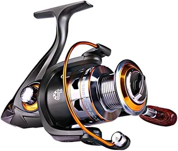 Sougayilang Spinning Fishing Reels Smooth 11BB for Inshore Boat Rock Freshwater Saltwater Fishing-DK1000