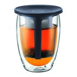 Bodum Tea for One Glass with Tea Infuser - 0.35 L, Black Infuser