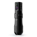 EZ TATTOO Wireless Tattoo Machine - 6 Strokes 2.0, 2.4, 2.8, 3.3, 3.7, 4.2mm Bluetooth Tattoo Machine Pen with OLED Digital Display 1600mAh Battery Power Tattoo Gun (P3 Pro Gloss Black)