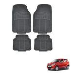 Kozdiko Car Simple Rubber Black Floor Mat Set of 4 Pcs for Maruti Suzuki Alto 800