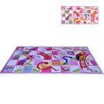 Atpata Funky 50 Blocks 9x5 Feet Snakes & Ladders Game with Jumbo Dice, Multicolor, Large