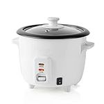 Ex-Pro 0.6L Rice Cooker & Steamer with Keep-Warm Function, 300W, for 1-2 People, Quick Preparation Without Burning, Non-Stick Coating incl. Steamer Insert