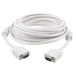 Terabyte Male To Male Vga Cable 10 Meter, Support Laptop Pc/Monitor/Lcd/Led, Plasma, Projector, Tft. Vga To Vga Converter Adapter Cable (White)