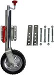 10 inch Jockey Wheel Swing Up Solid Wheel 1000Lbs Caravan Boat Trailer W/Bolts