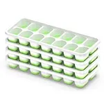 Ice Cube Tray with Lid, 4 Pack Dura