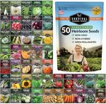 Survival Garden Seeds Homesteader Collection - 50 Packs Non-GMO Heirloom Vegetable, Fruit, Herb Seed Varieties for Growing a Victory Garden - Plant & Grow Survival Food - Emergency Preparedness Gear