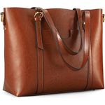 Kattee Women Genuine Leather Tote Crossbody Shoulder Bag Handbag Purse