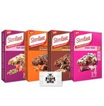 Slim Fast Bundle 16x60gram Meal Bars in Choc Chip, Orange, Rocky Road and Very Berry Tasty, Balanced For Weight Loss, High in Protein