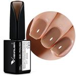 VENALISA Jelly Gel Polish from BELLE GAGA 1Pcs 15ml Nude Gel Nail Polish Neutral Sheer Translucent Pink Nude Color Soak Off Gel Polish Nail Art Starter Manicure Salon DIY at Home, 0.53 OZ