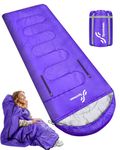 Sleeping Bags, Sportneer 4 Seasons Sleeping Bag with Zippered Holes for Arms and Feet, Warm Cold Weather Lightweight Waterproof Sleeping Bags for Kids Adults Backpacking Camping Hiking Travel