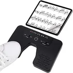 Yueyinpu Wireless Foot Pedal Hands-Free Music Page Turner for Tablets Smartphones Rechargeable Anti-Skid Pad (Classic)