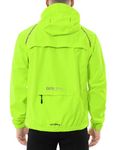 BALEAF Waterproof Jacket Mens Cycling Jackets Reflective Running Outdoor Rain Coats Lightweight for Men Walking Hiking Packable Fluorescent Yellow L