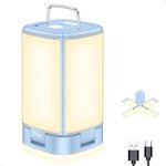 Camping Lantern Rechargeable, Blukar Camping Lights Lamp for Tent, 7 Light Modes - Super Bright 116 LED, 90°Adjustable Long Battery Life Outdoor Hanging Tent Light for Camping, Emergency-Sierra Blue
