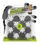 GorillaFelt 25mm Chair Leg Floor Protectors/Felt Glides (Set of 16) Tap-On Felt Furniture Pads Guaranteed to Stay On, 1 Inch Round Sliders (1 Inch)