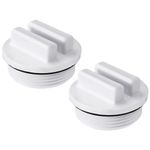 Thinp 2 Pcs Pool Plug with O-Rings, 1.5" Threaded Pool Spa Return Antifreeze Plug Antifreeze Return Filter Drain Jet Inlet & Outlet Plugs for Above Ground and Inground Swimming Pool & Spa