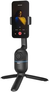 OBSBOT Me Supporto Smartphone Dotato di AI-Powered, Auto Tracking Supporto Telefono con Fotocamera Rilevamento Grandangolare, Kit per la Creazione di Contenuti per Vlogging, Streaming e Videochiamate
