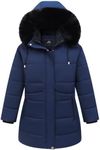 KAIDER Women's Plus Size Winter Coat Waterproof warm Down Coat Detachable Hooded Parka Jacke