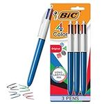 BIC 4 Color Ballpoint Pen, Medium P