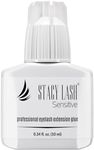 Sensitive Eyelash Extension Glue Stacy Lash 0.34fl.oz/10ml / 5-6 Sec Drying time/Retention – 4-5 Weeks/Black Adhesive/Professional Supplies