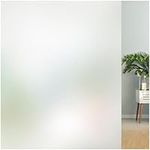 Lifetree Frosted Window Film Privacy Opaque Glass Film for Glass Windows Static Cling Self-Adhesive Sun Blocker Window Frosting Film for Home Office Bathroom (Frosted, 30 * 200cm)