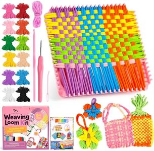 PP OPOUNT Weaving Loom for Kids & Adults, 432 Craft Loops Easy Pot Holder Loom Kit for Girls Ages 6 7 8 9 10 11 12, DIY Arts and Craft Projects for Beginners Making Potholders, Ideal Gifts for Kids