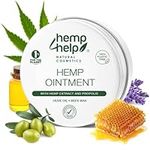 Manuka Honey & Hemp Healing Ointment for Eczema, Psoriasis, and Dermatitis - Organic Beeswax, Propolis & Lavender Oil - Moisturises & Soothes Dry, Itchy, Cracked Skin