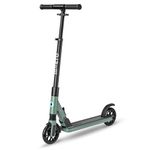 Micro Scooters | Micro Sprite LED Children's Scooter | Handlebar Adjustable | Front Suspension | Foldable | Boys & Girls | 8yrs+ | Green