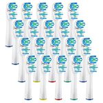 Iteryn Replacement Toothbrush Heads Compatible with Braun Oral-B Vitality Dual Clean 500 1000 2000 3000 5000 6000 7000 and More Vitality Smart Genius Series etc Electric Toothbrushes (20 Pack)